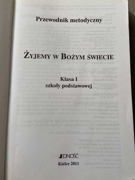 Żyjemy w Bożym świecie 1 - Przewodnik metodyczny