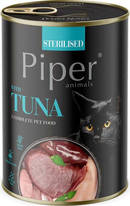 Karma dla kota PIPER Animals MIX SMAKÓW 24x400g