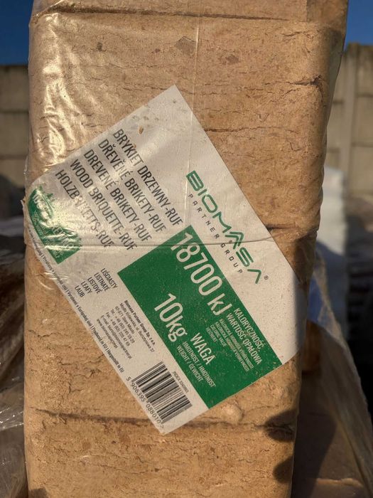 Brykiet drzewny RUF sosna 960kg paleta - dostawa gratis