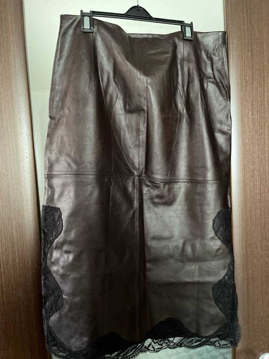 ZARA юбка шкіряна розмір ХЛ