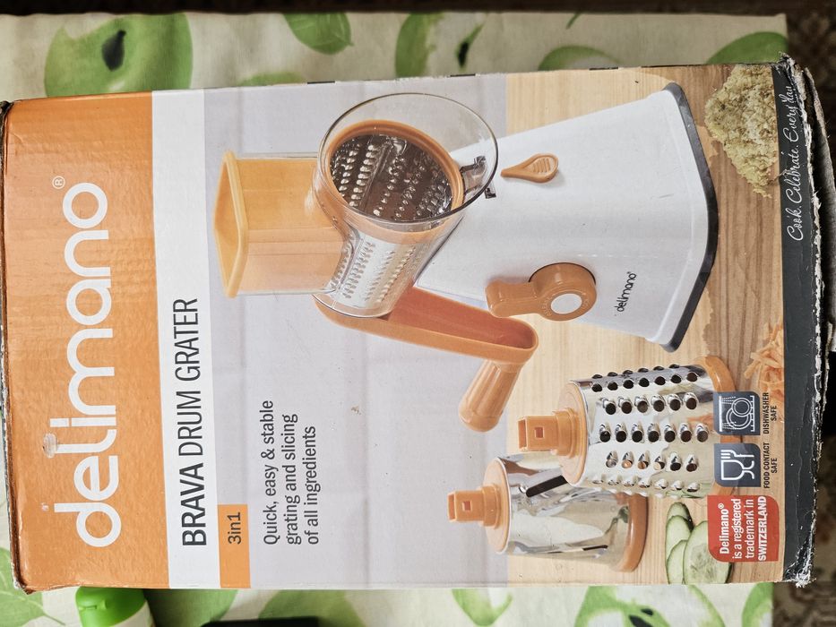 Ручная барабанная терка Delimano Brava Drum Grater.