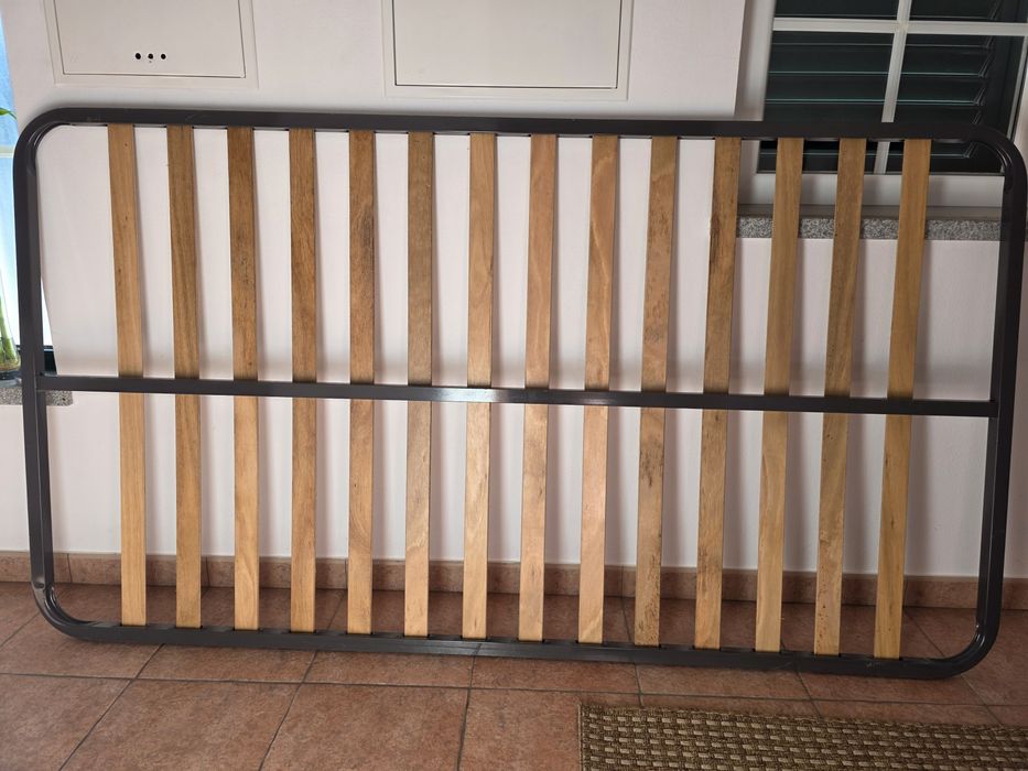 Conjunto Quarto Juvenil 120x200 (Cama + Colchão + Mesa Cabeceira)