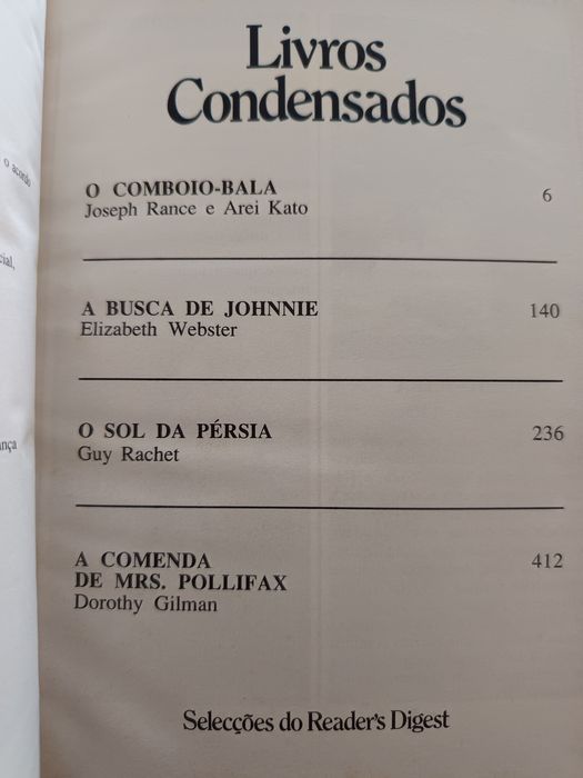 Livros condensados Selecção Readers Digest