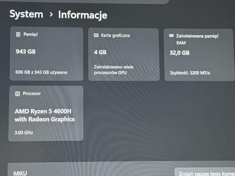 Laptop acer nitro 5 an515-44 32 gb ram