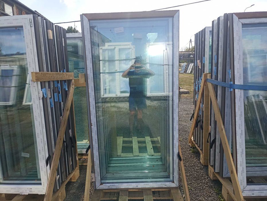 Okno pcv FIX 120/200 ZŁOTY DĄB