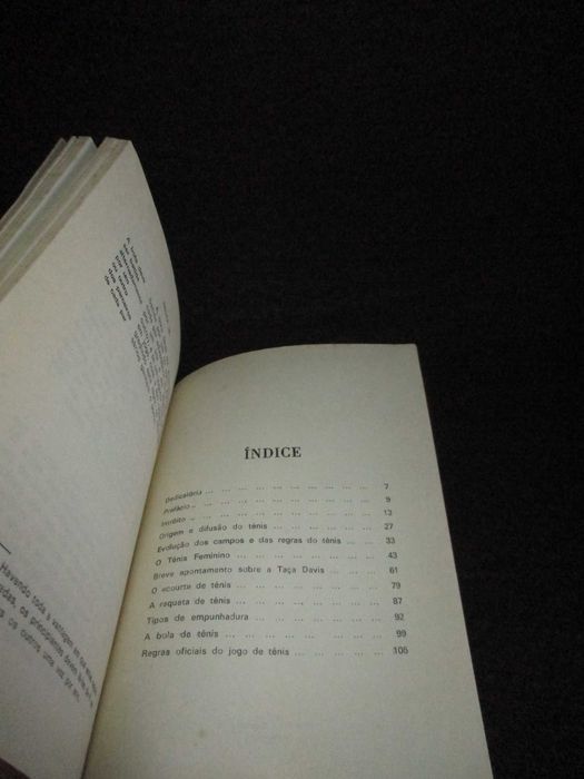 Livro História do Lawn-Tennis Fonseca Vaz