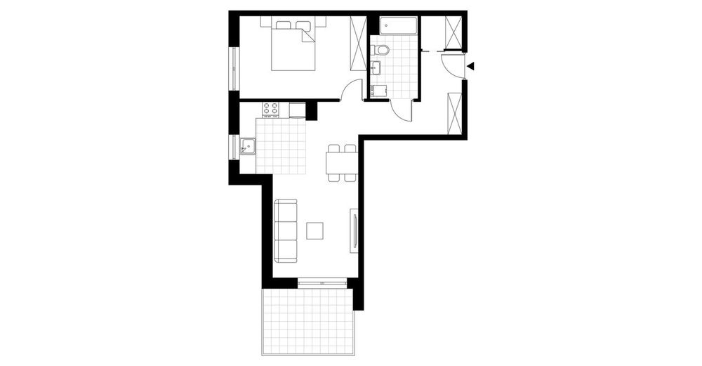 2-pokojowe mieszkanie 50m2 + balkon Bez Prowizji