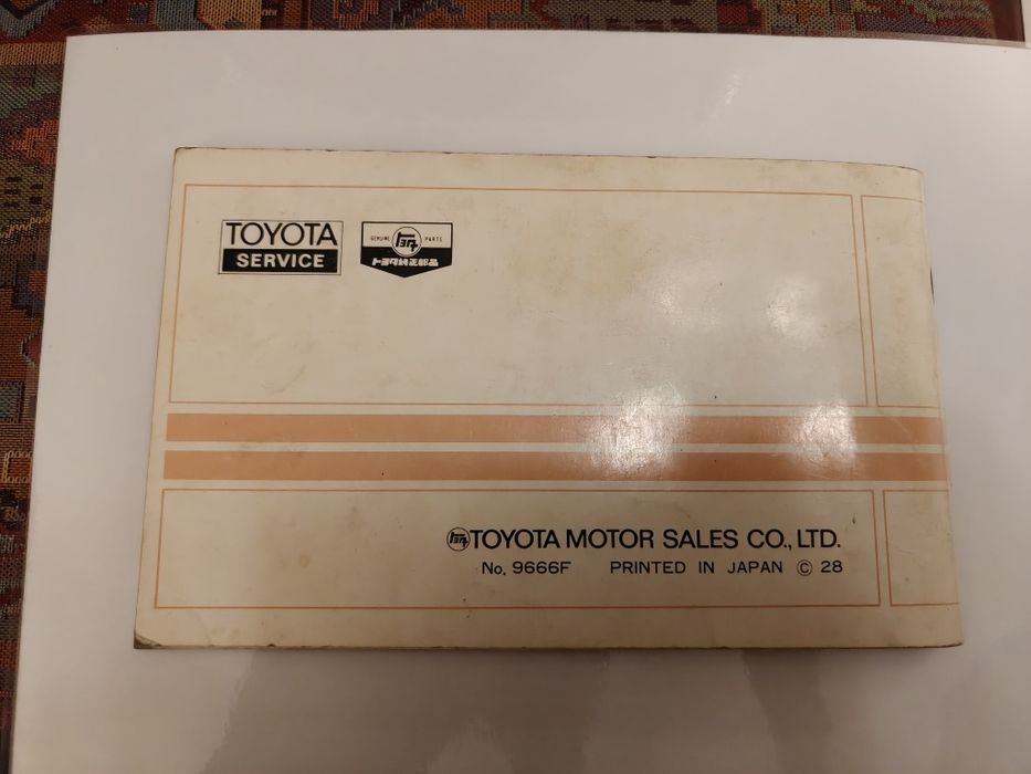Manual Instruções Toyota Corolla K20