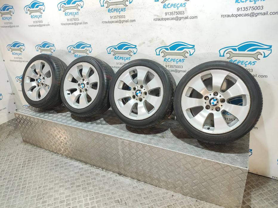Conjunto Jantes 17 Originais BMW Serie 3 E90 8J ET34 5x120