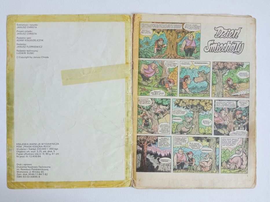 Komiks Kajko i Kokosz Dzień Śmiechały Vintage