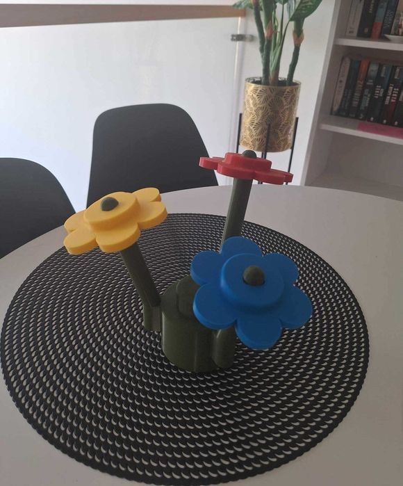 Roślina kwiatek inspirowany LEGO figurka kolekcjonerska