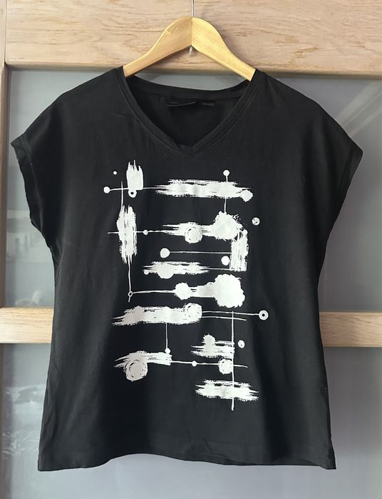 T-Shirt damski czarny r.38