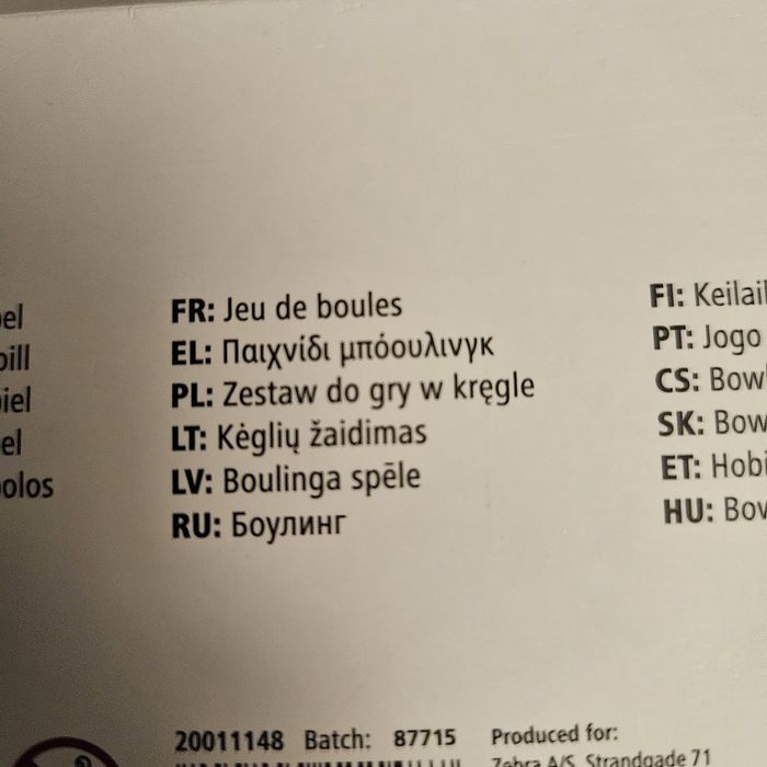 Mini kręgle nowe