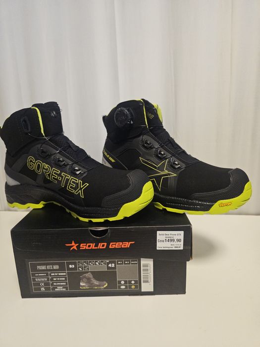 Buty robocze Solid Gear Prime GTX Mid S3 r.42/44/45/46 BOA Gore-Tex Vi