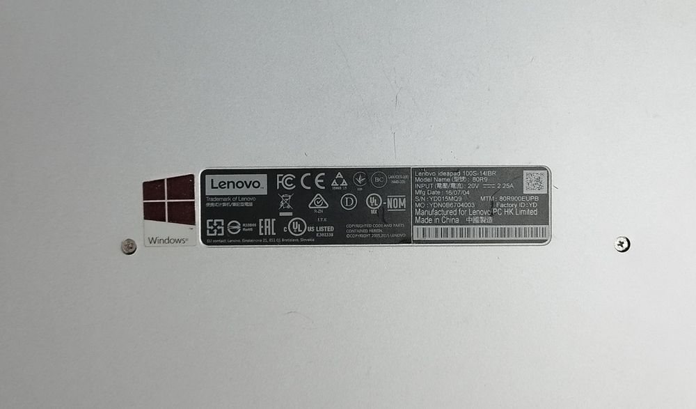 Lenovo Ideapad 100S-14IBR | Celeron N3050 | 2 GB RAM | 64 GB eMMC