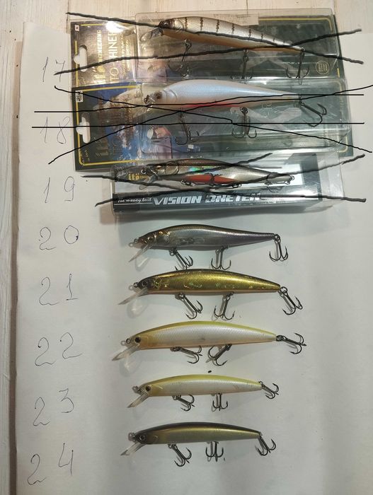 Воблери нові  та б/у , блешні.