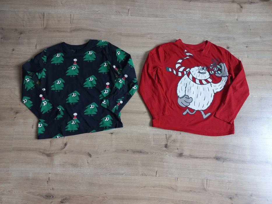 Świąteczne bluzki h&m 122/128