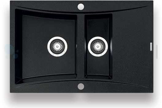 Zlew Zlewozmywak Pyramis Softline 79x51 czarny