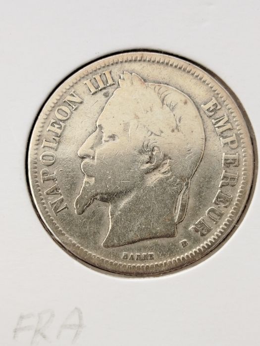 2 franki srebro 1869 Francja  Napoleon III