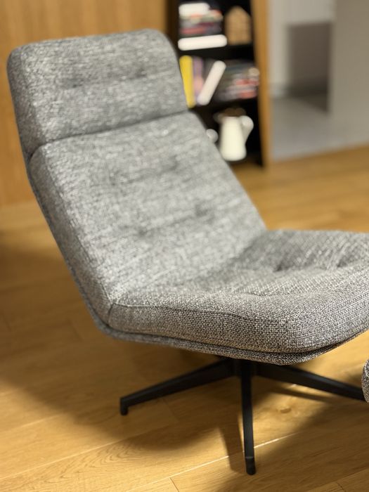 Zestaw fotel podnóżek Ikea Havberg