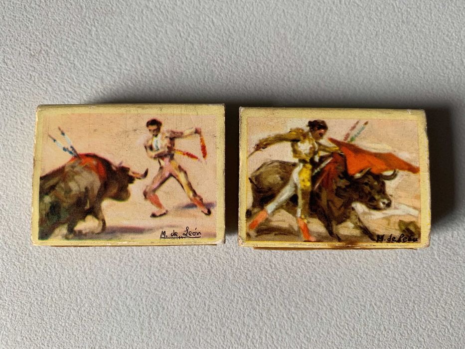 Conjunto de 2 Caixas de Fósforos Antigas