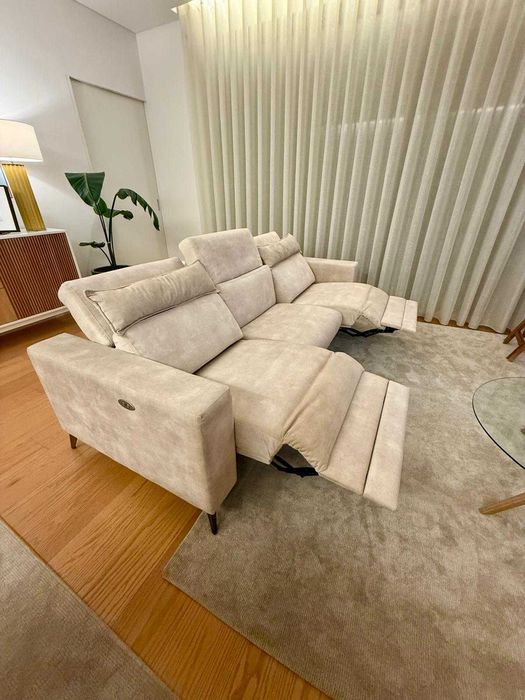 Sofá 3 lugares com 2 relax