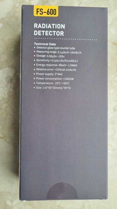 Licznik Geigera , dozymetr , Czujnik promieniowania