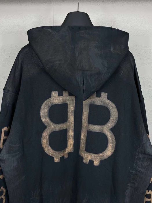 BALENCIAGA Crypto bitcoin худи мужское балахон женское оверсайз