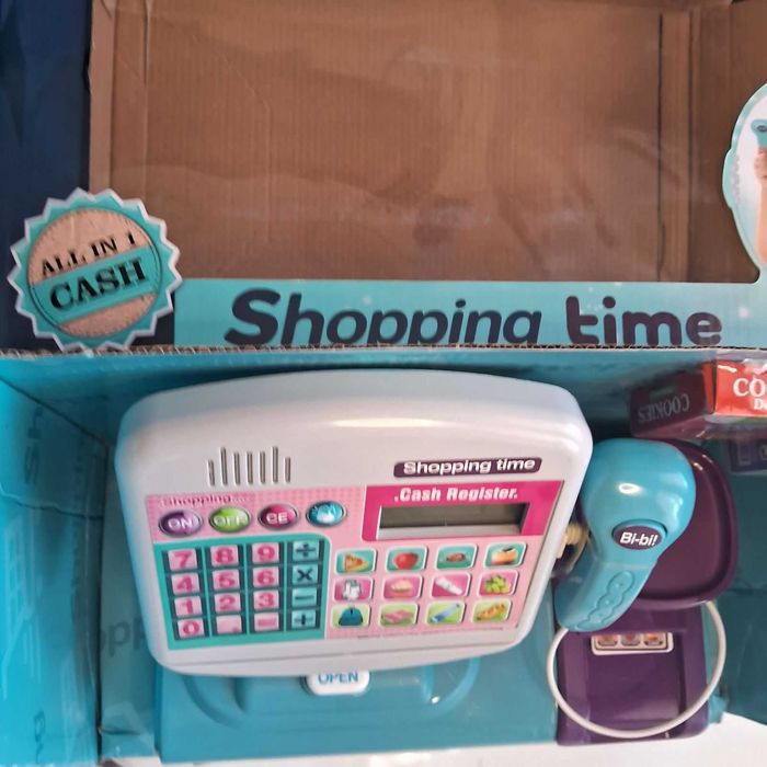 Касовий апарат (світло, звук, сканер, вага) Магазинчик 25*36*18 см