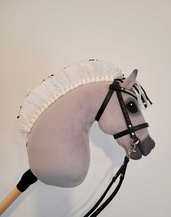 Konik Hobby Horse Fiord A4 ręcznie szyty z minky,zestaw z ogłowiem #19