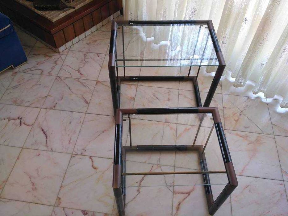 Duas mesas apoio italianas 60x45x50 em muito bom estado