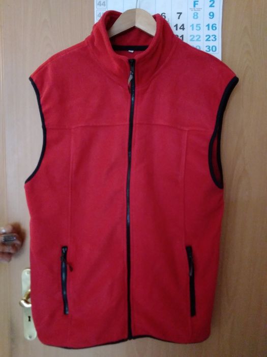 Colete XXL vermelho polar