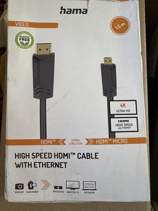 Кабель HDMI Micro для підключення смартфонів і планшетів до телевізорів 4K 60Гц