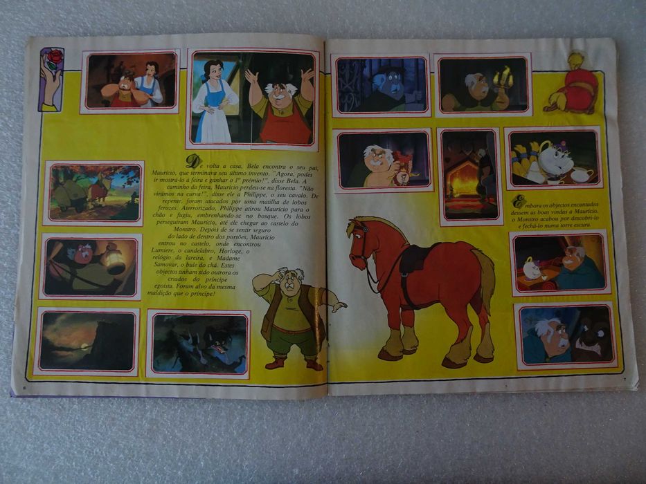 Caderneta de cromos completa A Bela e o Monstro Panini