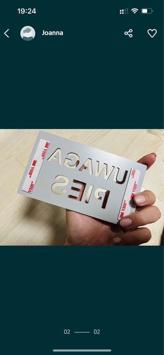 Tabliczka ostrzegawcza uwaga pies