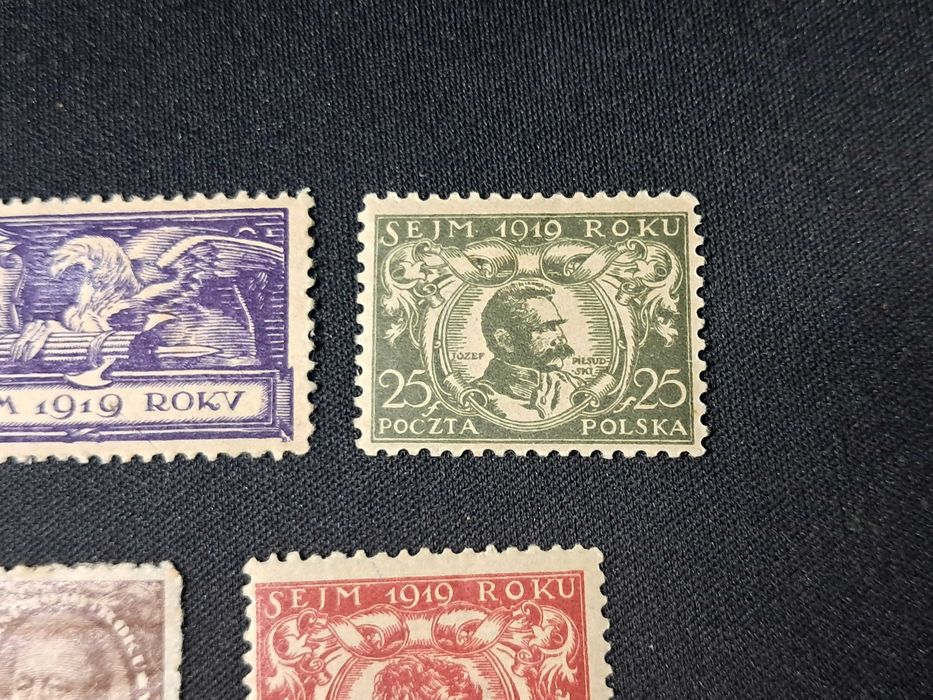 Znaczki Fi 107-113 Sejm 1919 r
