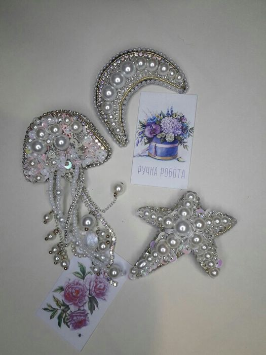 Брошь, ручная работа