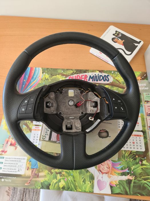 Volante fiat 500 pele