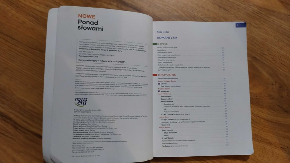 Nowe Ponad słowami 2.1 zakres podstawowy i rozszerzony Nowa Era