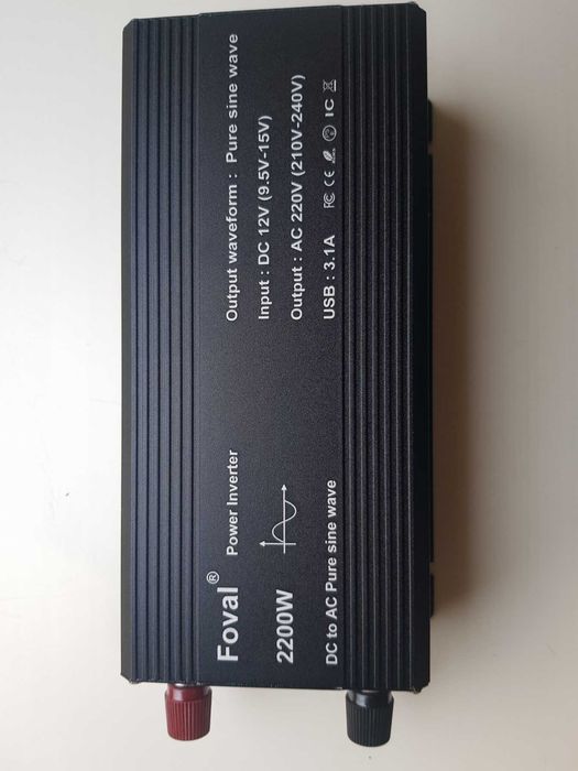 Інвертор 2200вт, Чистий синус,