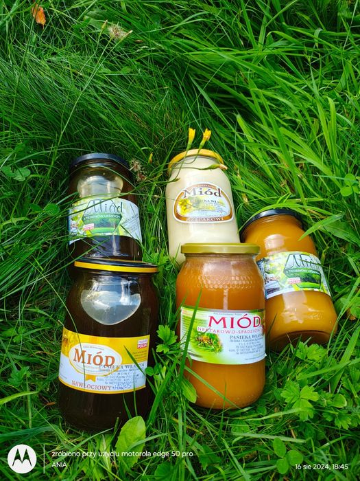 Miody naturalne z pasieki