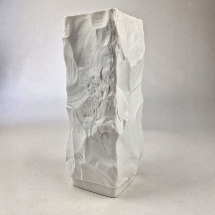 Porcelanowy Modernistyczny Op - Art Wazon Seltmann Weiden - Bawaria