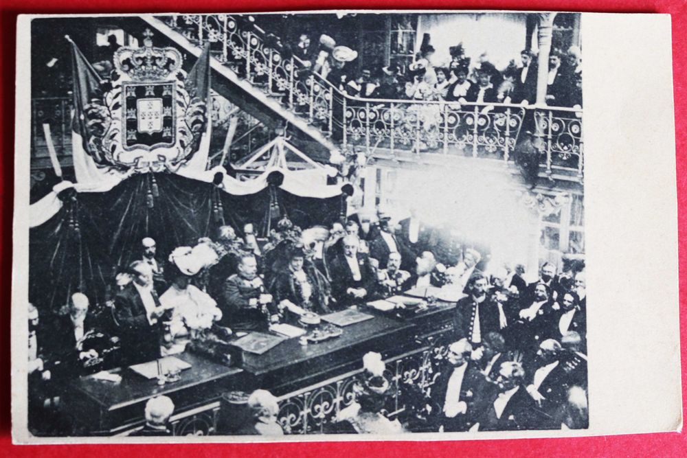 Rei D Carlos e Rainhas D Amélia e D Maria Pia Sociedade de Geografia