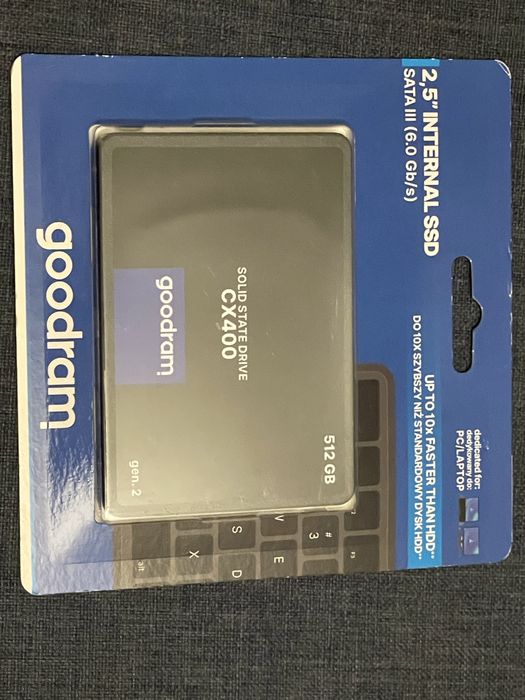 Dysk SSD 512GB  Nowy nie używany