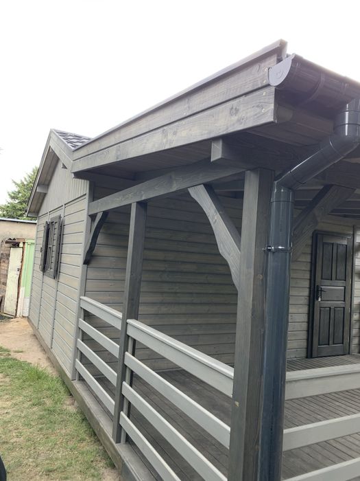 Domek drewniany, ogrodowy, narzędziowy, letniskowy, nowoczesny