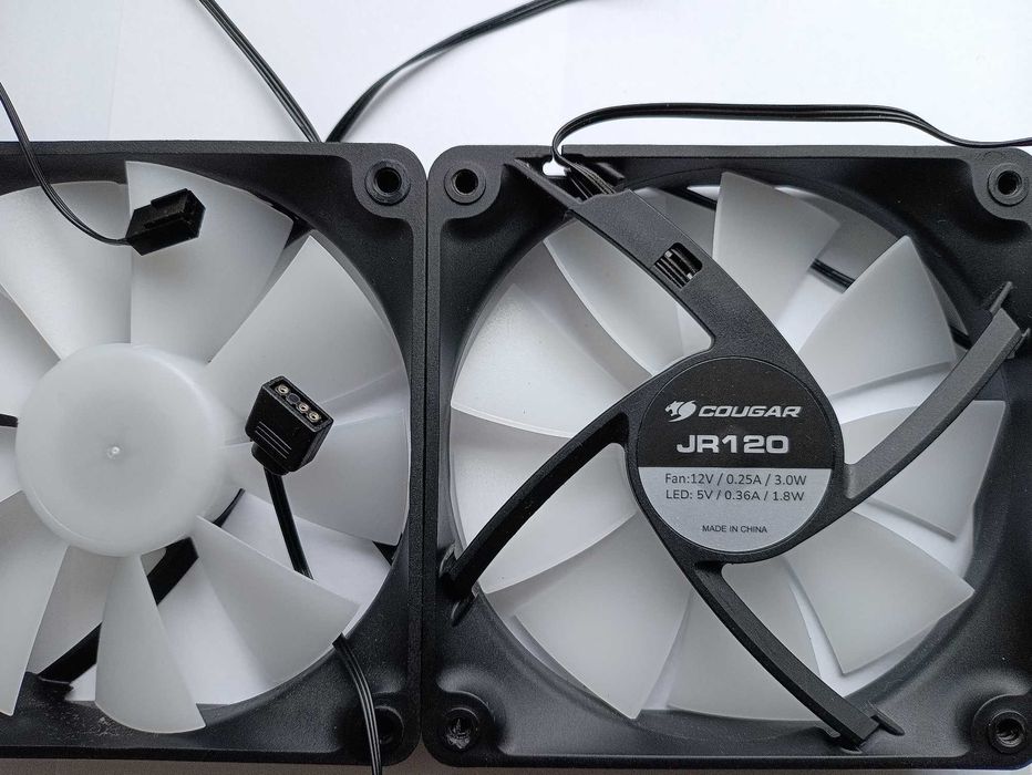 Вентилятори для ПК 120 Cougar CR120-W RGB, JR120 RGB, JB120