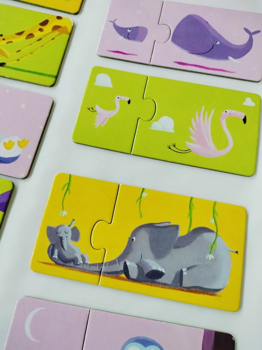 Puzzle Djeco + puzzle encaixe animais +18M64284790927490124