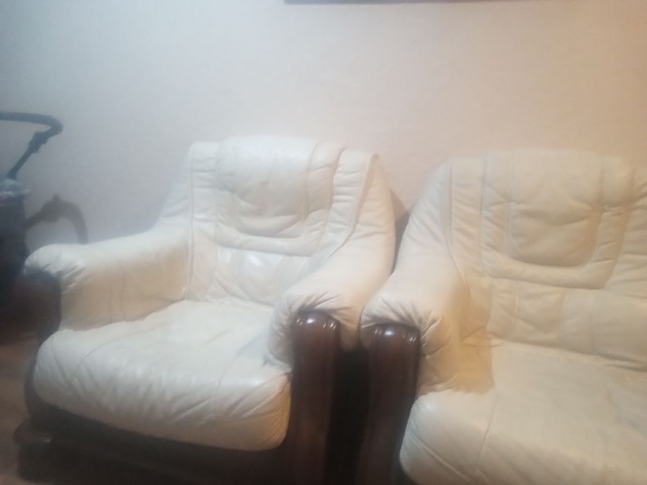 Sprzedam komplet skórzany