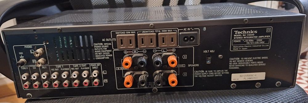 Technics Model SUVX500 AMPLIFIER