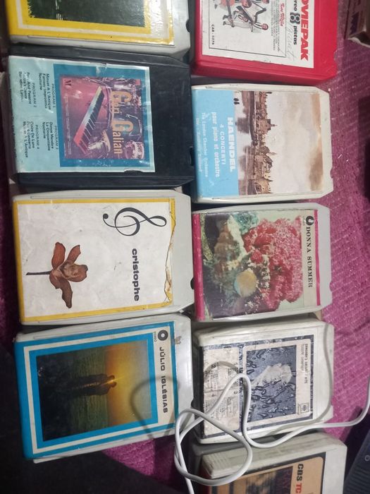 Lote cassetes de 8 faixas